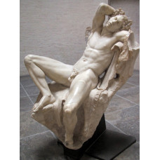 Античная мраморная скульптура спящий мужчина 